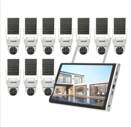 Kits de câmera solar dome com monitor